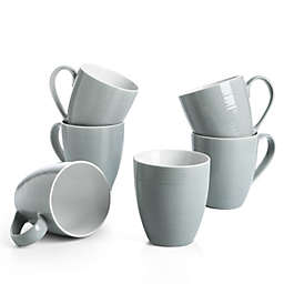 DOWAN Coffee Mug Set of 6, 17Oz Ceramic Coffee Cups with Handle