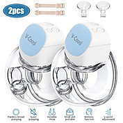 Infinity Merch Electric Wearable Breast Pump Spill-Proof Quiet 2Pcs