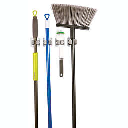 Ideas In Motion 8 Piece Mop and Broom Organizer Utility Hook Set -