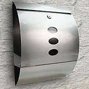 Kitcheniva Stainless Steel Wall Mount Lockable Mail Box