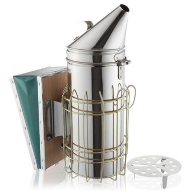 Honey Keeper 12-1/2 inch Bee Hive Smoker, Stainless Steel with Heat Shield, Beekeeping Equipment. View a larger version of this product image.