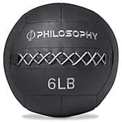 Philosophy Gym Wall Ball - Soft Weighted Medicine Ball, Non-Slip Grip
