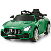 Costway 12V Licensed Mercedes Benz Kids Ride-On Car with Remote Control-Green