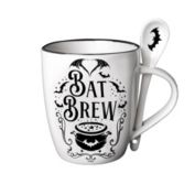 Alchemy Of England Decorative Bat Brew Mug & Spoon Set