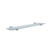 Smedbo House Glass Shelf 24" Brushed Chrome