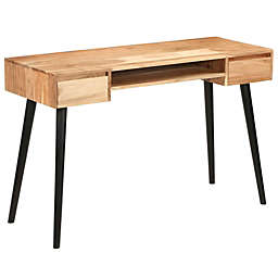 vidaXL Writing Table Solid Acacia Wood 46.5