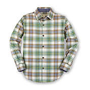 Hope & Henry Boys&#39; Long Sleeve Brushed Cotton Flannel Button Down Shirt, Infant, 12-18 Months