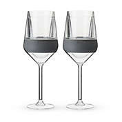 HOST Wine FREEZE Stemmed Cooling Cups (set of 2) in Gray