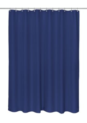 Dark Blue Starry Night Shower Curtain Bathroom Waterproof Polyester Fabric 71in 