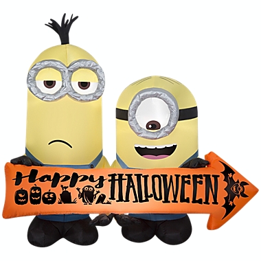 Gemmy 8 Foot Despicable Me Minions Halloween Airblown Inflatable 