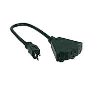 Stanley 2&#39; Stanley Green 3-Outlet Power Block with 2 Power Cord Extender