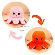 Nice Store Flipping Octopus Flipping Plush Toy Flipping Doll Octopus Doll (30cm*15cm0.13kg-Pink ,orange)