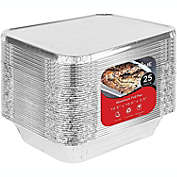 Kitcheniva 9x13 Aluminum Foil Pans with Lids 25 pack