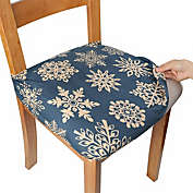 Kitcheniva Chair Seat Cushion Cover Protector Furniture Slipcover Snowflake 4 Pcs