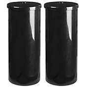 mDesign Toilet Tissue Roll Holder Canister Stand, Stores 3 Rolls, 2 Pack