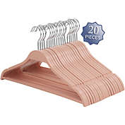 Elama Home 20 Piece Biodegradable Coat Hangers in Pink