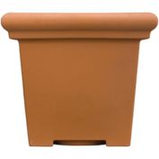 The HC Companies Terrazzo Plastic Square Planter, Terra Cotta - 20"