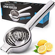 Zulay Kitchen Extra Large Heavy Duty Stainless Steel Lemon Squeezer