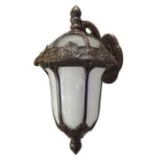 Special Lite Products Rose Garden  Medium Top Mount Light with Alabaster Glass - Copper