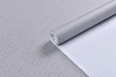 e-joy Linen Texture Vinyl Self-Adhesive Peel and Stick Wallpaper Roll, 2 x 33ft /Roll