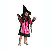 Northlight Black and Pink Witch Girl Child Halloween Costume - Medium
