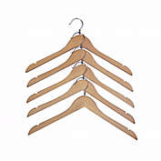 Proman Products Kascade Wooden Hanger With A Loop On The Hook And Shoulder Notches In Natural