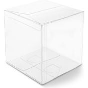 Juvale Clear Candy Apple Gift Boxes, Transparent Box for Party Favors, Cupcakes (4 In, 30 Pack)