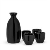 TRUE Moga  5-Piece Sake Set in Black