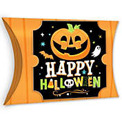 Big Dot of Happiness Jack-O&#39;-Lantern Halloween - Favor Gift Boxes - Kids Halloween Party Large Pillow Boxes - Set of 12