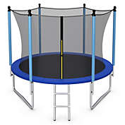 Slickblue 14 Feet Jumping Exercise Recreational Bounce Trampoline with Safety Net