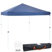 Sunnydaze Standard Pop Up Canopy with Carry Bag - 12' x 12' - Blue