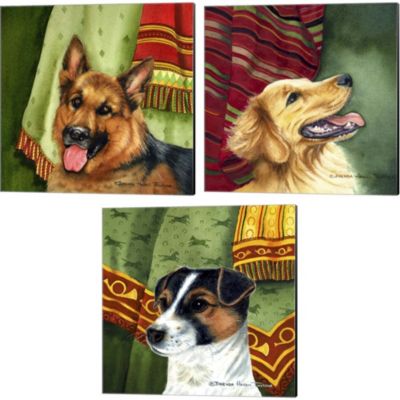 Golden Retriever Leather Wall Decor/Decoration *VANCA* Made in Japan #26619 