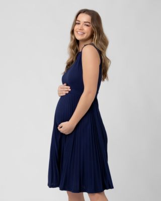 Ripe Maternity Knife Pleat Dress Blueprint