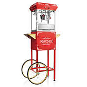 Olde Midway Vintage Style Popcorn Machine with Cart, 4-Ounce Popcorn Maker Popper