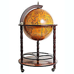 Old Modern Handicrafts Globe drink cabinet 17 3/4 inches