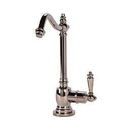AquaNuTech AquaNuTech Traditional Hook Spout Cold Water Only Filtration Faucet, Polished Nickel