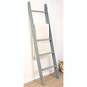 BrandtWorks Home Indoor Decorative 210L Modern Coastal Style Blue Beach Ladder - 20" x 72"
