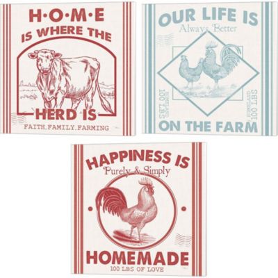 Farmhouse Rooster Faith Family Farm Wooden Wall Decor Wall Art Wall Hanging 