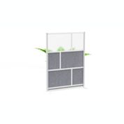 Luxor Modular Room Divider Wall System - 53" x 70" Starter Wall