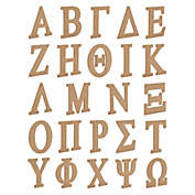 Juvale 24 Pieces Unfinished Wood Greek Letters for Wall Decor, Crafts, College Dorm (6 Inches)