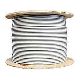 Cable Wholesale Bulk SFTP Cat6a Gray Ethernet Cable, Stranded, Spool, 1000 foot