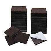 uxcell® Furniture Square Self-Adhesive Anti-Slip Cushion Pads Mat 8 Pcs Black 