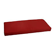 Outdoor Living and Style 4.75&#39; Jockey Red Sunbrella Indoor and Outdoor Bench Cushion