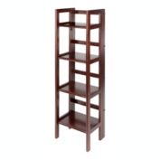 Winsome Wood Folding 4-Tier Shelf, Antique Walnut [Kitchen]