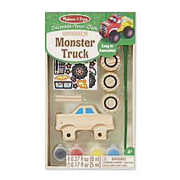 Melissa And Doug Decorate Your Own Wooden Monster Truck Set