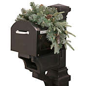 Northlight 36" Pre-lit Pine Cone and Artificial Mixed Pine Christmas Mailbox Swag