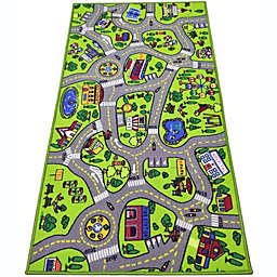 Toyvelt Kids Carpet Playmat Car Rug - City Life Educational Road Traffic Carpet Multi Color Play Mat - Large 60" X 32" Best Kids Rugs for Playroom & Kid Bedroom - for Ages 3 - 12 Years Old