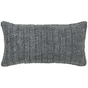 Kosas Home Nakeya Knitted 14" x 26" Throw Pillow - Gray