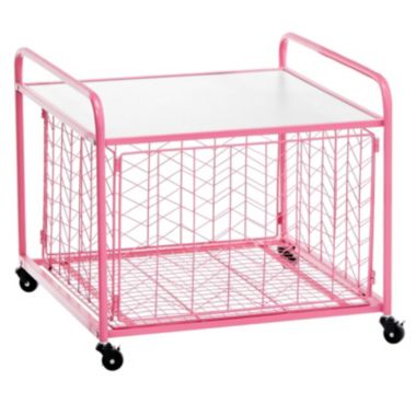 mDesign Small Portable Mini Fridge Storage Cart with Wheels and Handles. View a larger version of this product image.