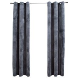Home Life Boutique Blackout Curtains with Rings 2 pcs